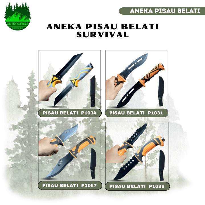 Grosir Pisau Belati Karambit Survivalkit Outdoor Super Tajam Stainless Steel Kitchen Knife Serbaguna