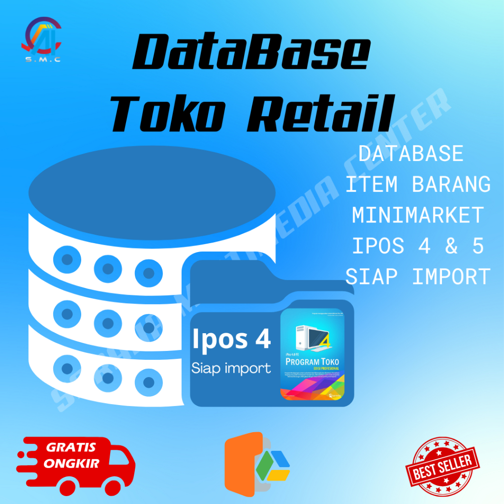 DATABASE / DATA BARANG/DATA BASE PRODUK MINIMARKET INDONESIA + BARCODE SIAP IMPORT UNTUK IPOS 4