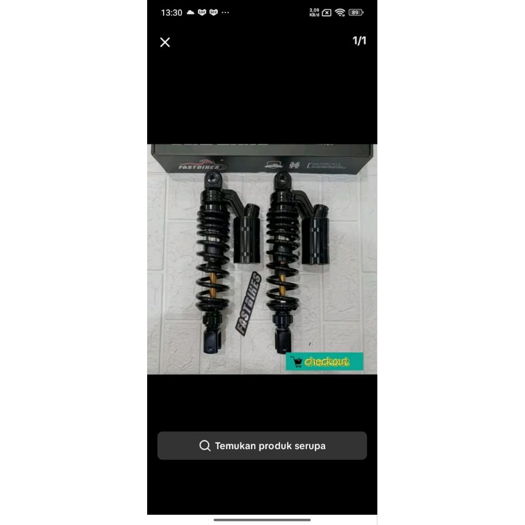 SHOCK BREAKER FASTBIKE TABUNG ATAS 280MM MIO BEAT VARIO SCOOPY XEON MIOJ