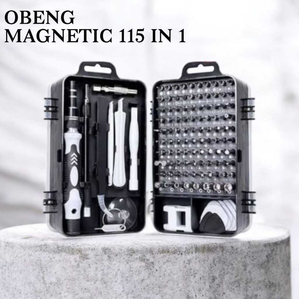 Obeng 115 in 1 Set HP Laptop Komputer Elektronik - Obeng Magnetic 115 IN 1