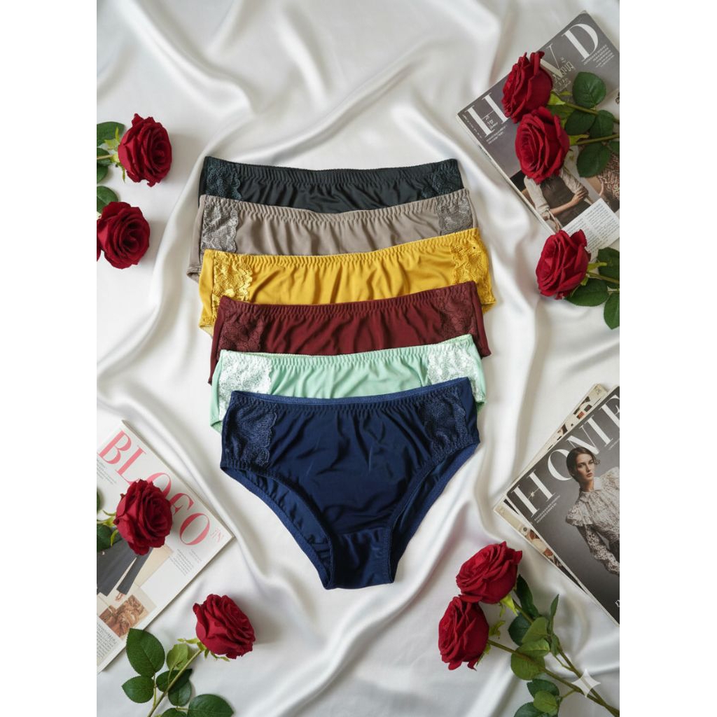 cd wanita 6 pcs / cd perempuan / pakaian dalam wanita / cd renda