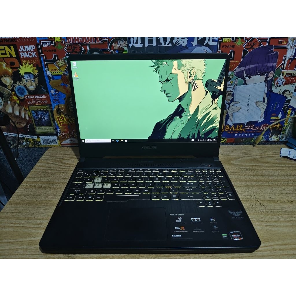 Laptop gaming Asus tuf fx505dd ryzen 5 3550h GTX 1050 ram 8gb SSD 256