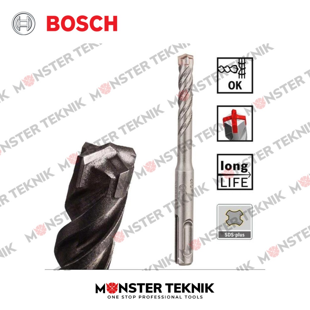Bosch Mata Bor Beton SDS PLUS-5X Hammer Drill Bit SDS PLUS