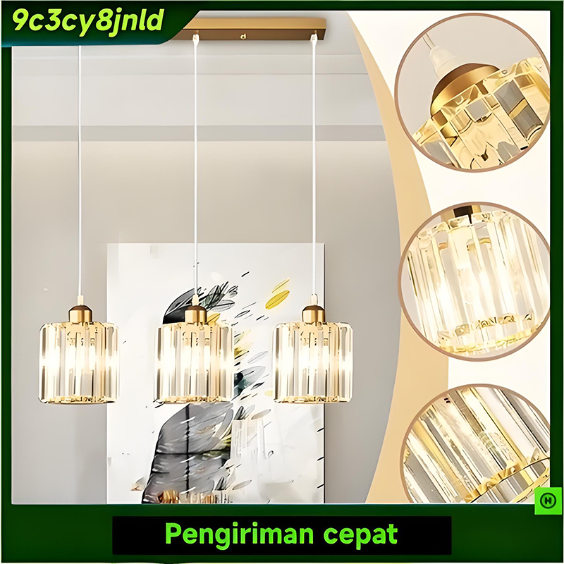Lampu Gantung Tangga Kristal Lampu Meja Bar Kristal Modern  Lampu Rumah Ruang Tamu LED