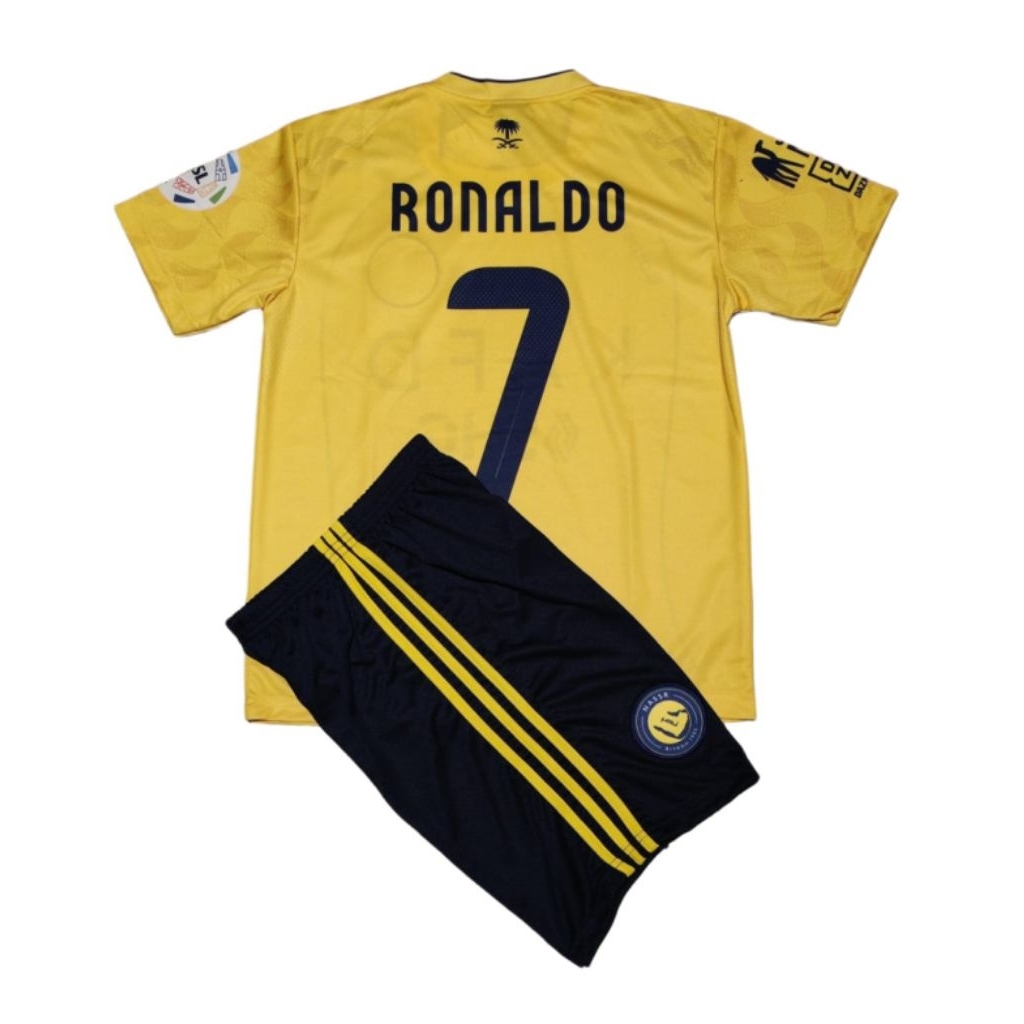 SETELAN JERSEY ANAK AL NASSR RONALDO 7 AURI SPORT