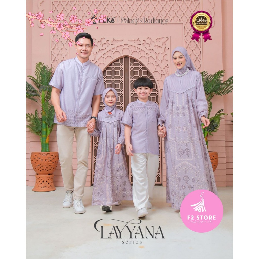 BUSANA MUSLIM SARIMBIT KEKE LAYYANA LILAC