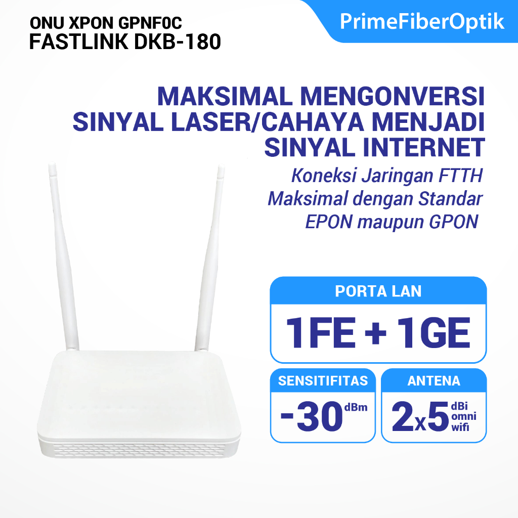 FALCOM Fastlink XPON ONU DKB 180 - Router Wifi