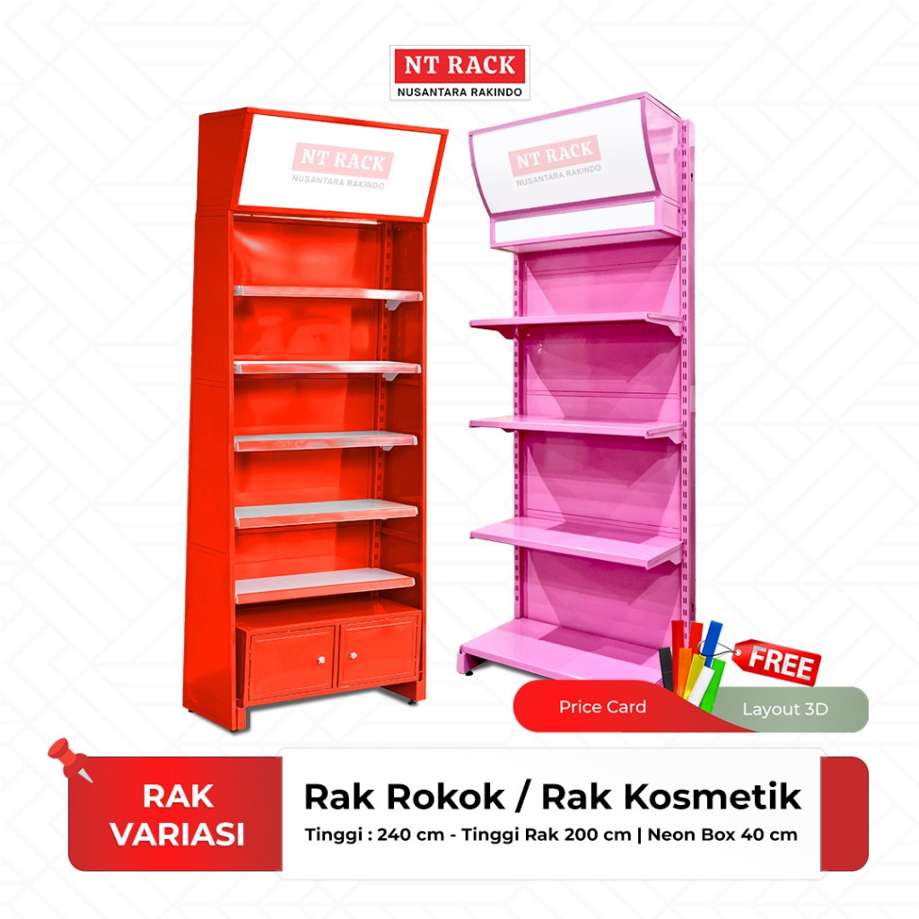 RAK ROKOK/ RAK KOSMETIK