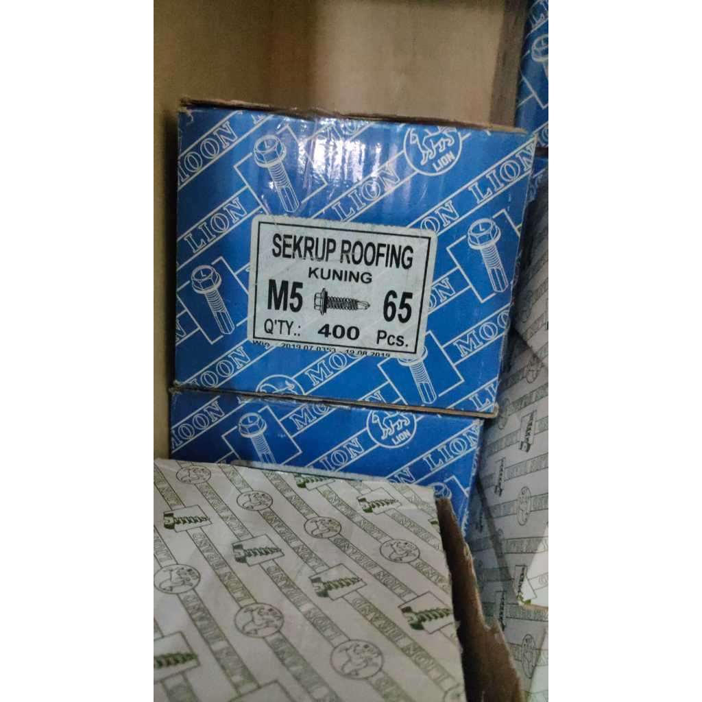 SKRUP ROOFING KARET / SDS SCREWS LION M5 X 65 @400pcs