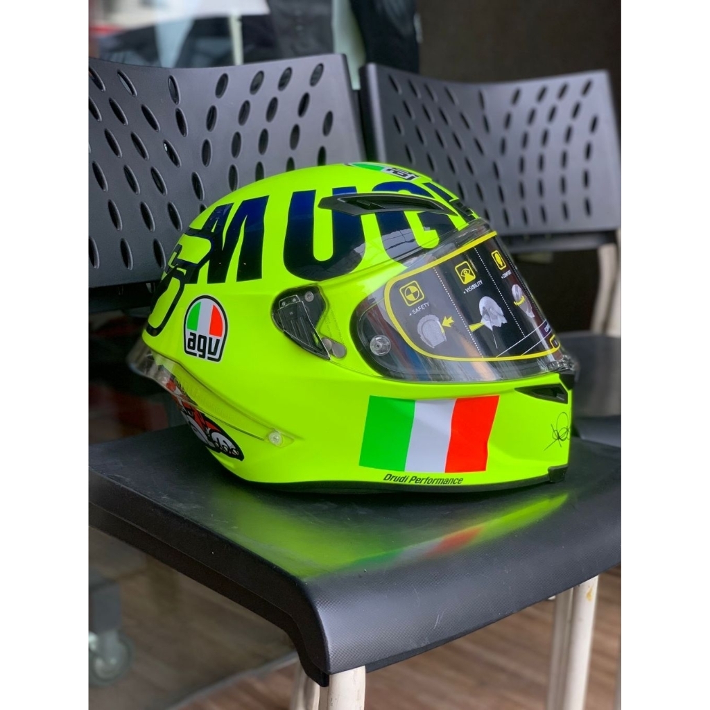 AGV PISTA CORSA R MUGELLO 2016 SIZE M ASIAN MINUS BAGIAN BAWAH NECKROLL