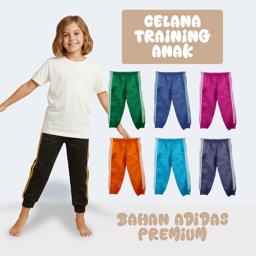 Celana Training Olahraga Anak Sekolah SD,Madrasah | laki-laki perempuan,joger,Celana Panjang Premium