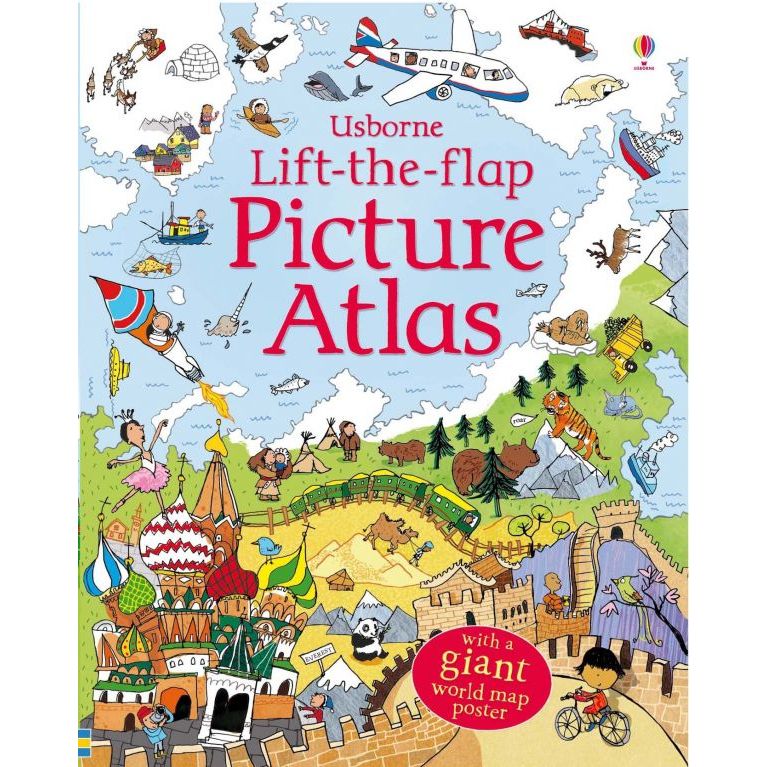 [Edu] Lift The Flap Picture Atlas Buku Edukasi Anak Tentang Atlas Peta Dunia