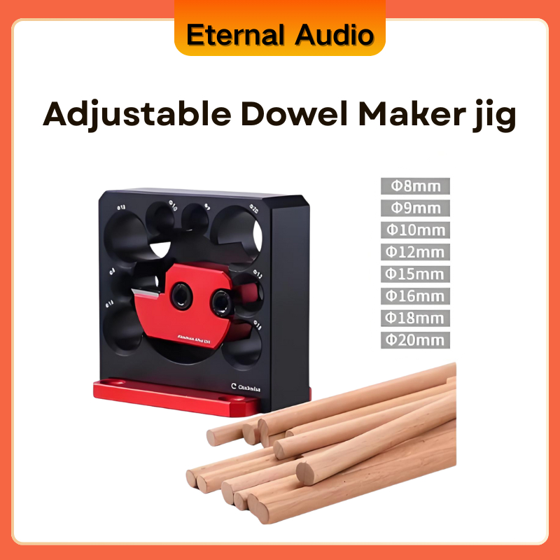 Pengaturan Pahat Dowel Pembuat Jig 8mm-20mm dengan Pahat Karbida Alat Tambahan Batang Bulat Dowel Pe