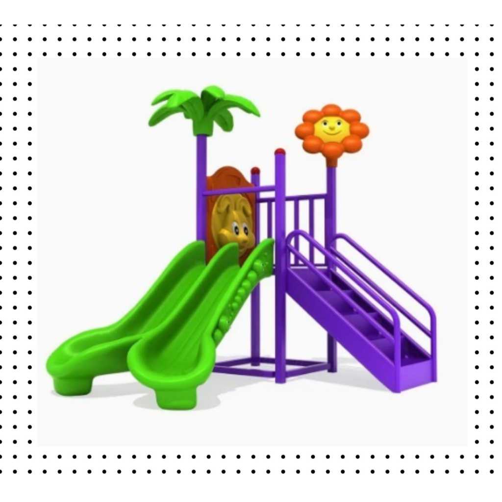 Outdoor Playground Perosotan Besar Taman Bermain Anak Playground Outdoor Mainan Anak Double Prosotan
