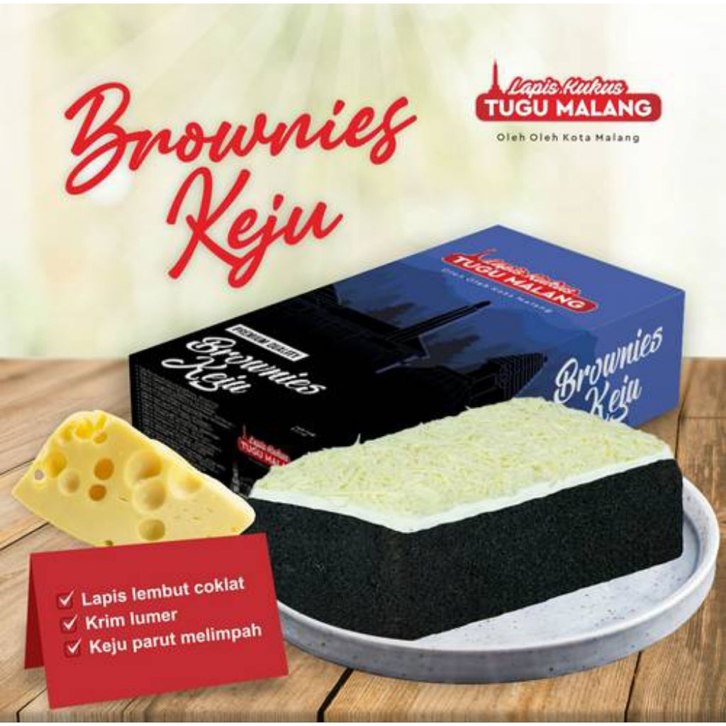 Lapis Kukus Tugu Malang Brownies Keju
