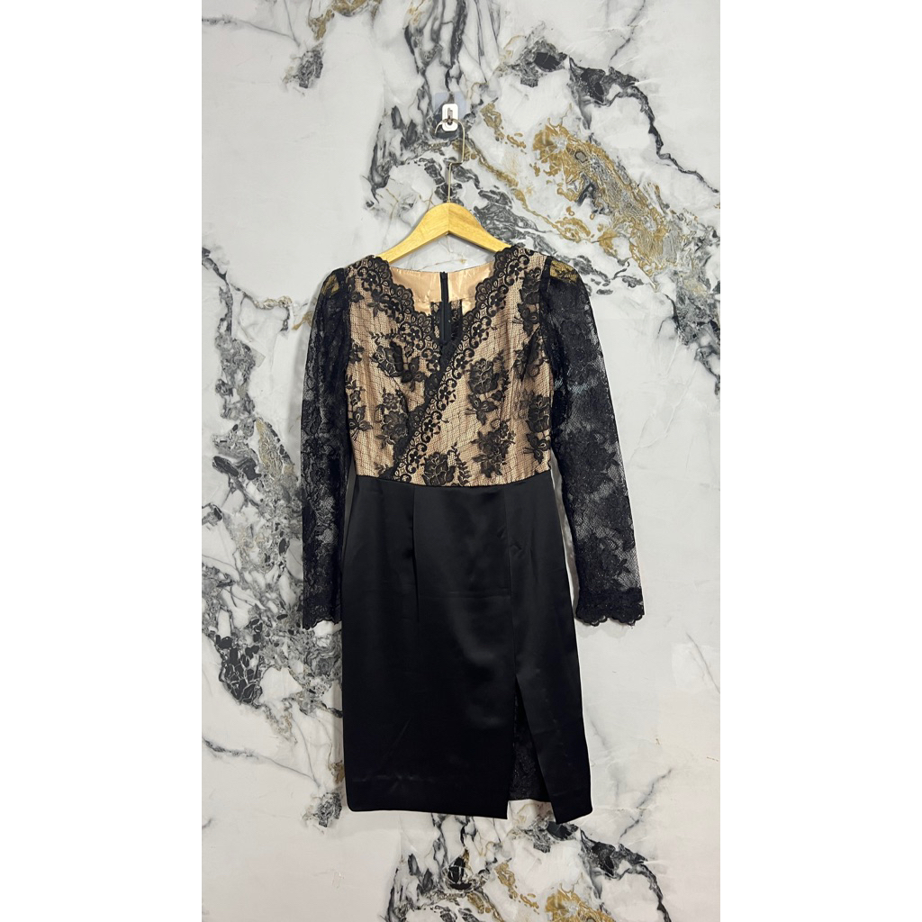 Dress Brokat Gold Black