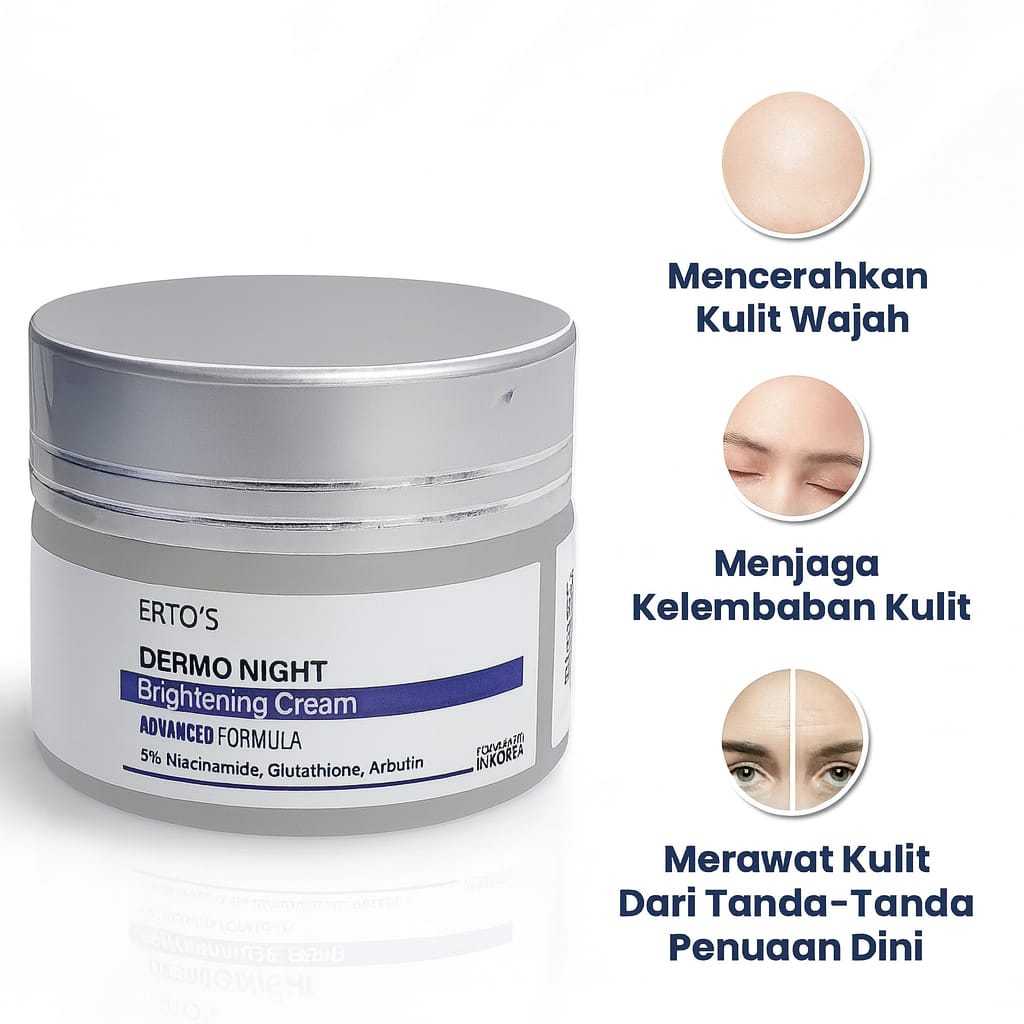 MULTIPRO88 ERTOS DERMO NIGHT CREAM WHITENING Erto’s Skincare Original