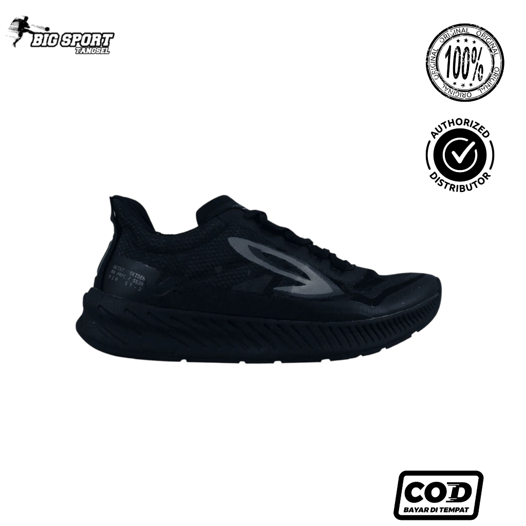 Sepatu Running Nineten Geist Ekiden All Black