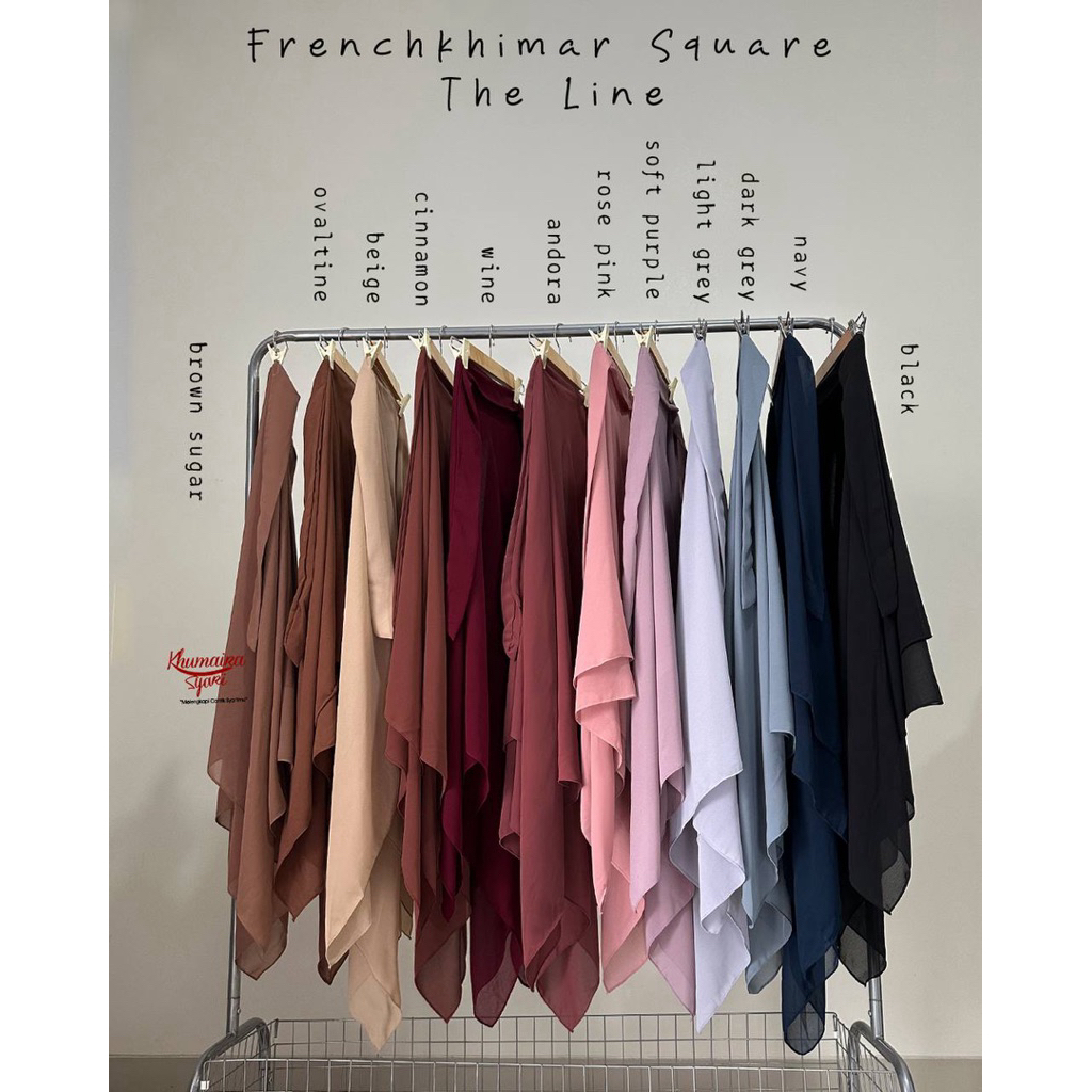 FRENCH KHIMAR SQUARE - FK BY KHUMAIRA SUARI- FRENCH KHIMAR