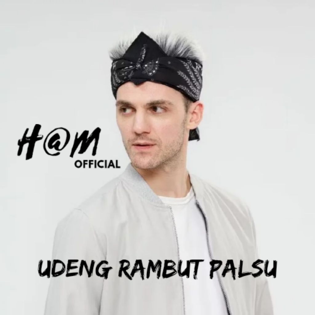 Iket Kepala laki laki elegan, Udeng Bali blangkon batik, udeng Rambut palsu pria