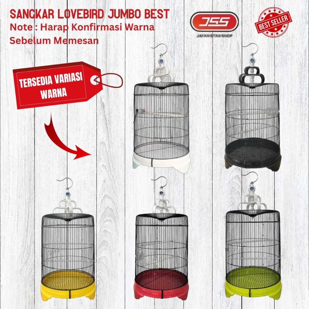 SANGKAR Kandang Love Bird Jumbo BEST Diameter 42 cm