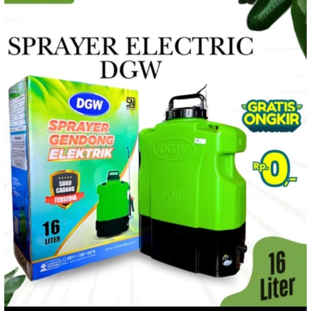 Sprayer DGW Gendong Elektrik 16 Liter / Semprotan DGW Elektrik 16 litrt