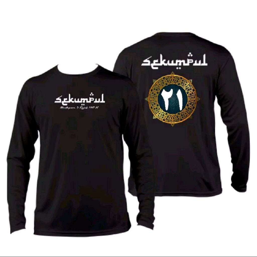 KAOS LENGAN PANJANG HAUL SEKUMPUL 2025 MOTIF PUTIH