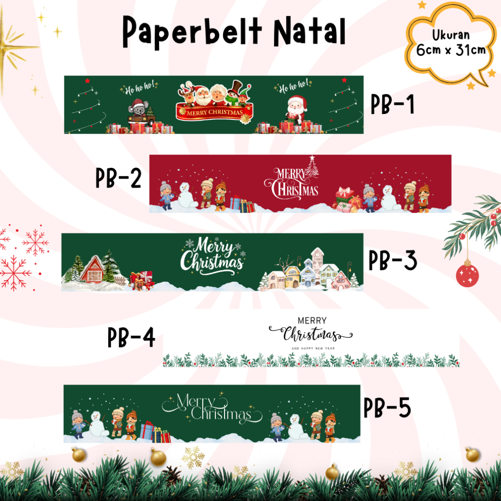 paper belt natal/paper belt custom