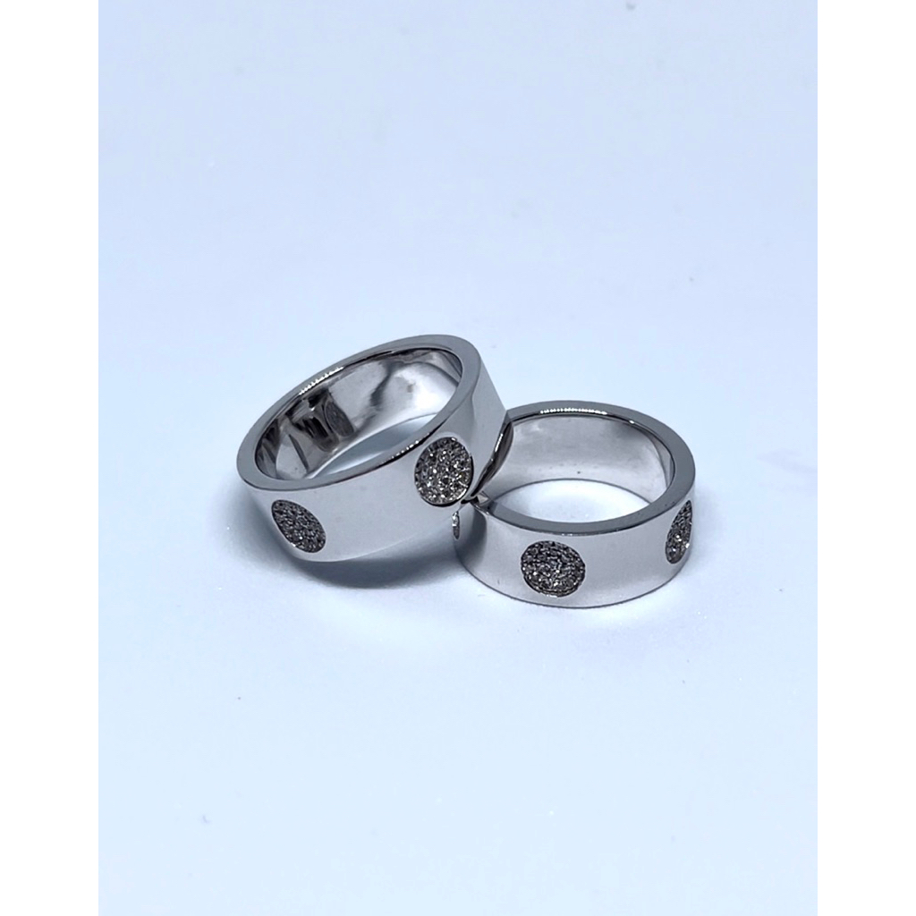 Cincin Pave Diamond Dots