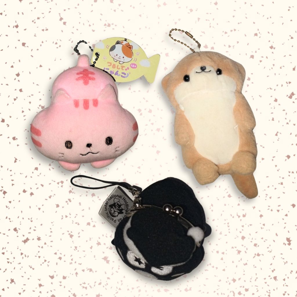 Gantungan kunci (keychain) boneka hewan kucing otter / brand yell pan pasific international / gantun