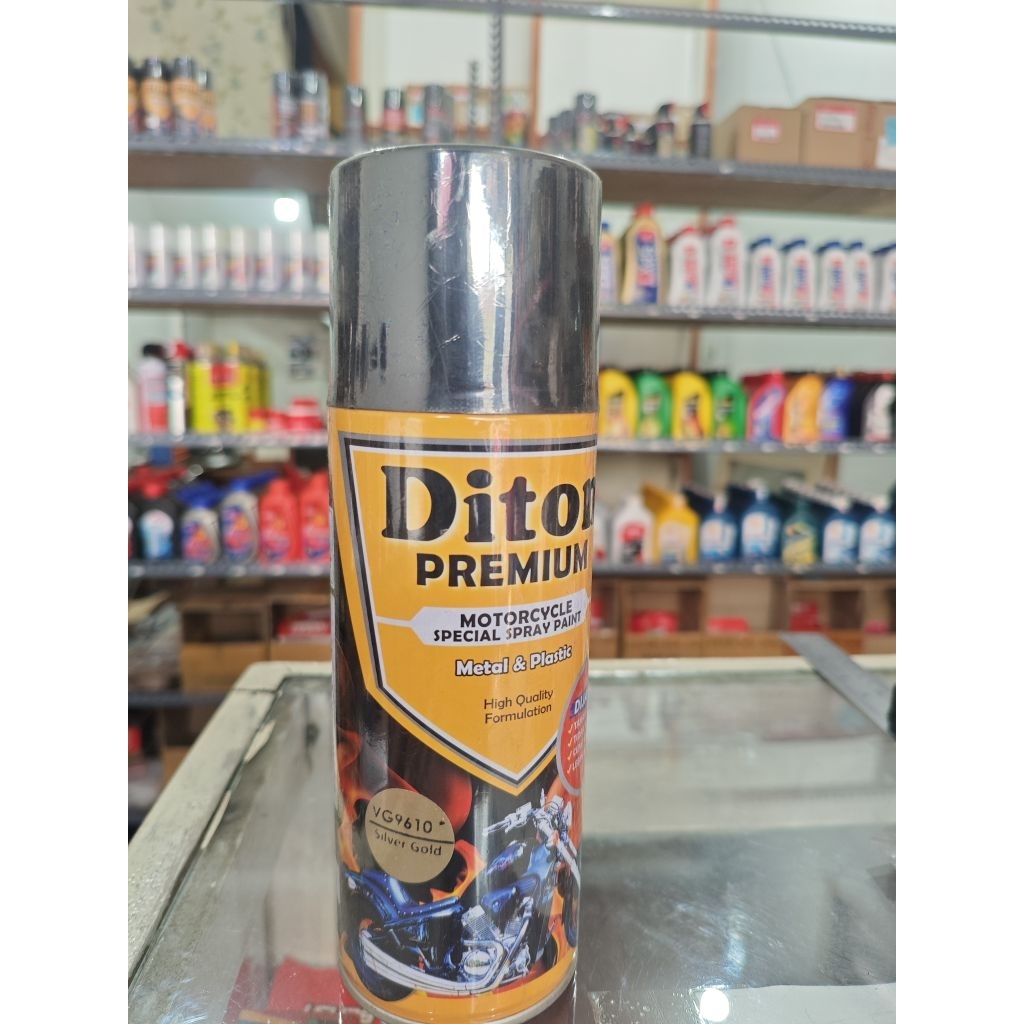 Pilok Diton Premium VG9610 Silver Gold – Cat Semprot Motor Silver Gold Metallic