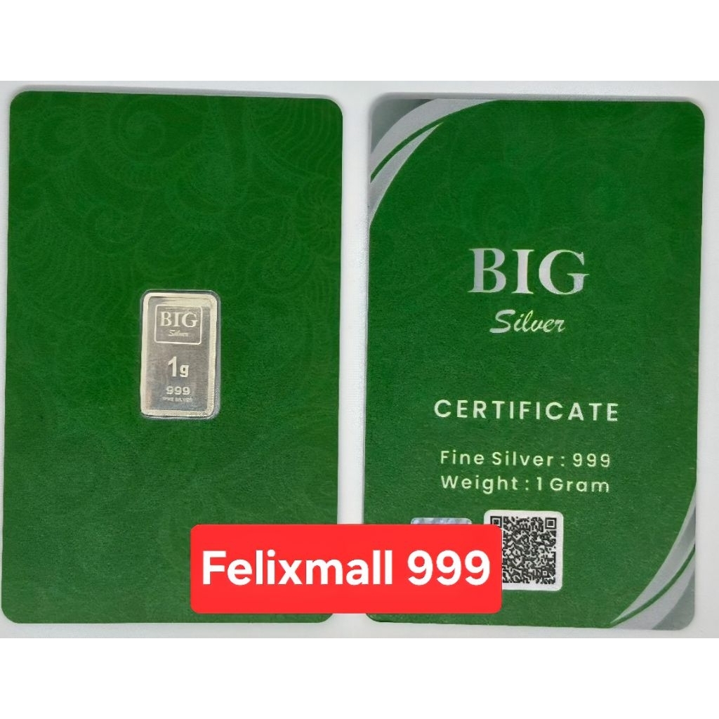 LOGAM MULIA SILVER PERAK BATANGAN BIG 99.9% MURNI SERTIFIKAT