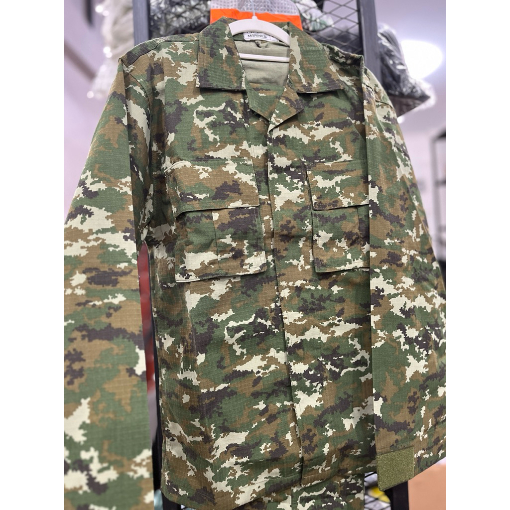 BAJU PDL TNI TERBARU SAGE GREEN RIPSTOK