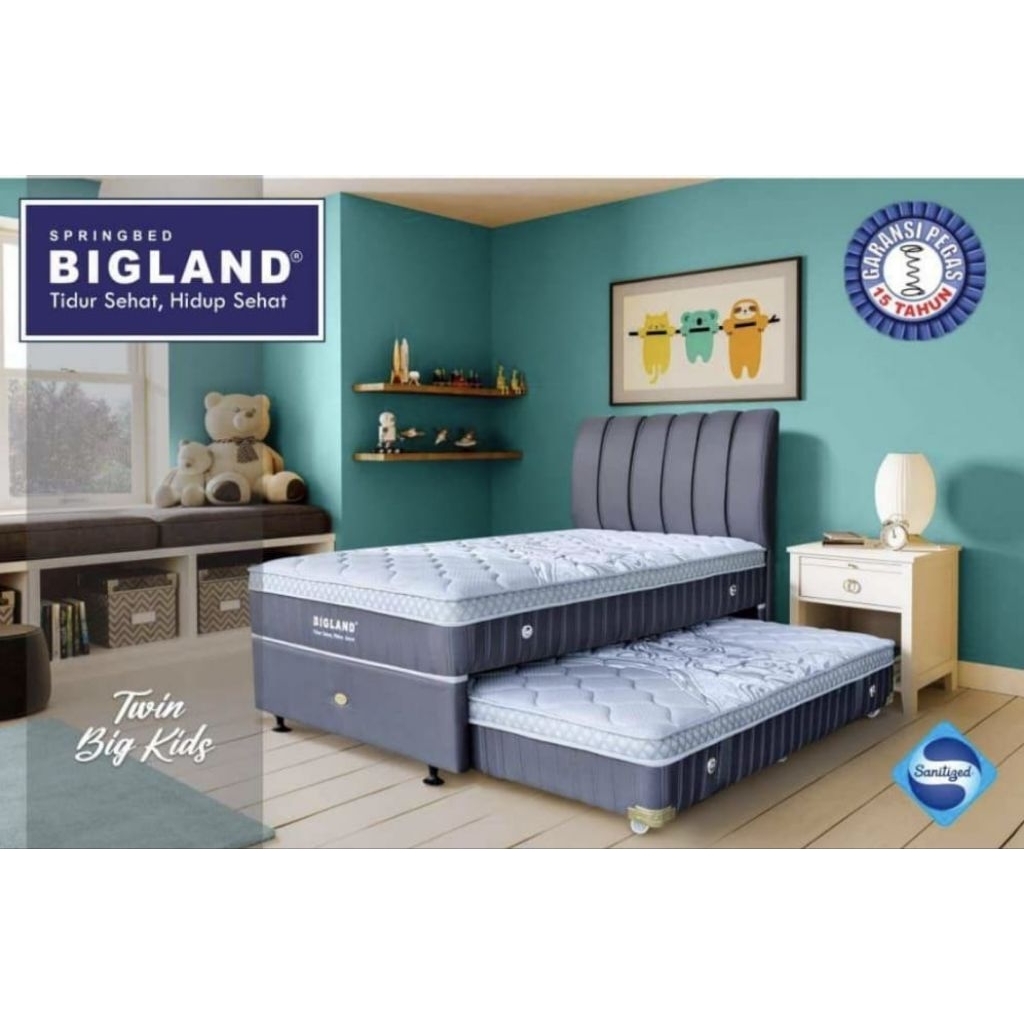 Kasur Bedsorong 2in1 Bigland Twin Kids Free Ongkir