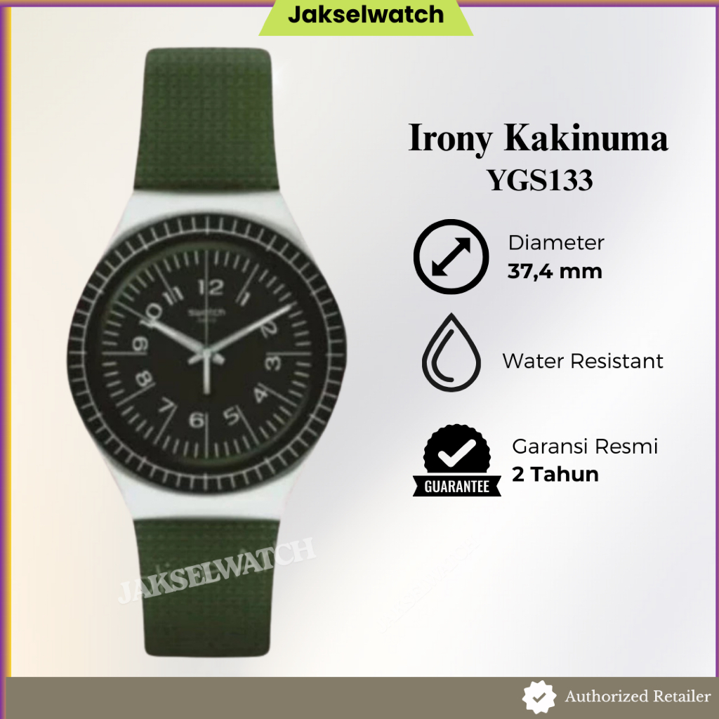 Jam Tangan Pria dan Wanita Swatch Irony Kakinuma YGS133 Original Garansi Resmi