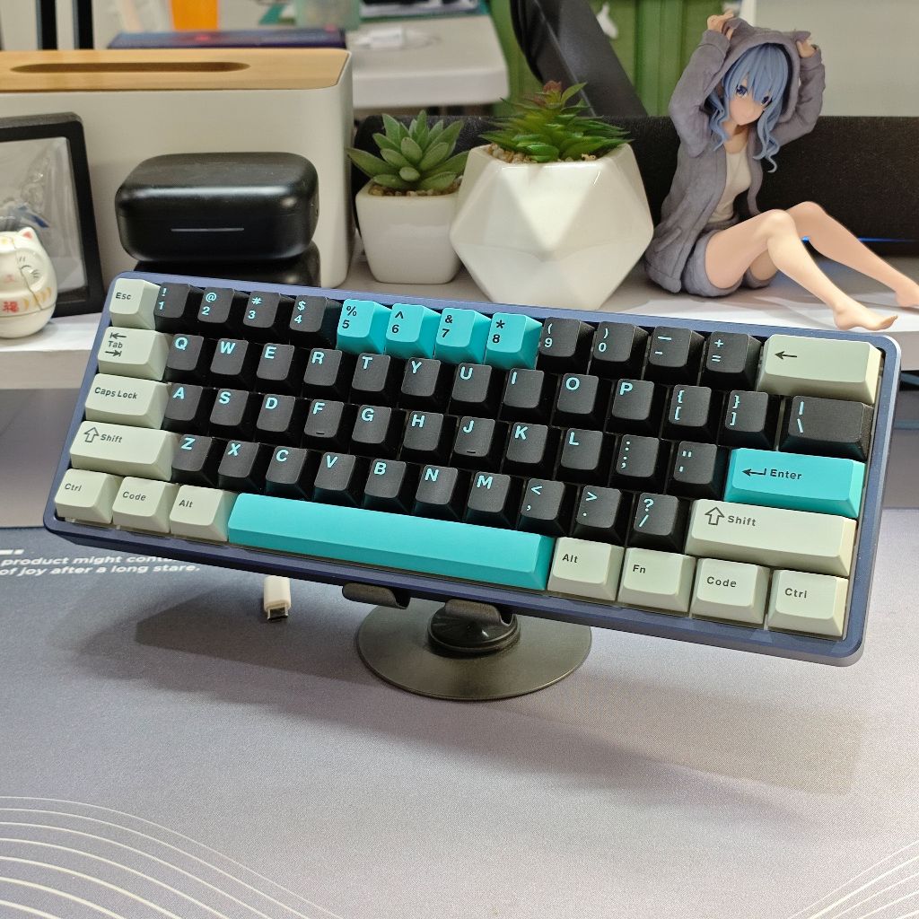 Rexus Daxa M61 Fullkit Aluminium Case Mechanical Keyboard - Bekas - Modded