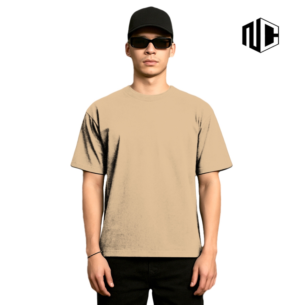 Niftycloth Kaos Polos Pria Wanita - Cream