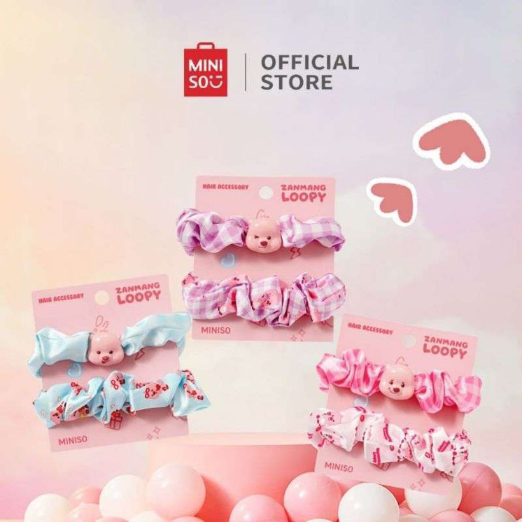 karet rambut loopy miniso
