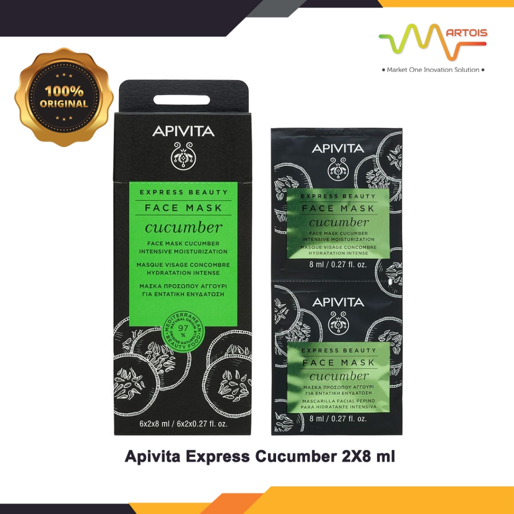 Apivita Express Cucumber 2X8 ml / Masker Wajah