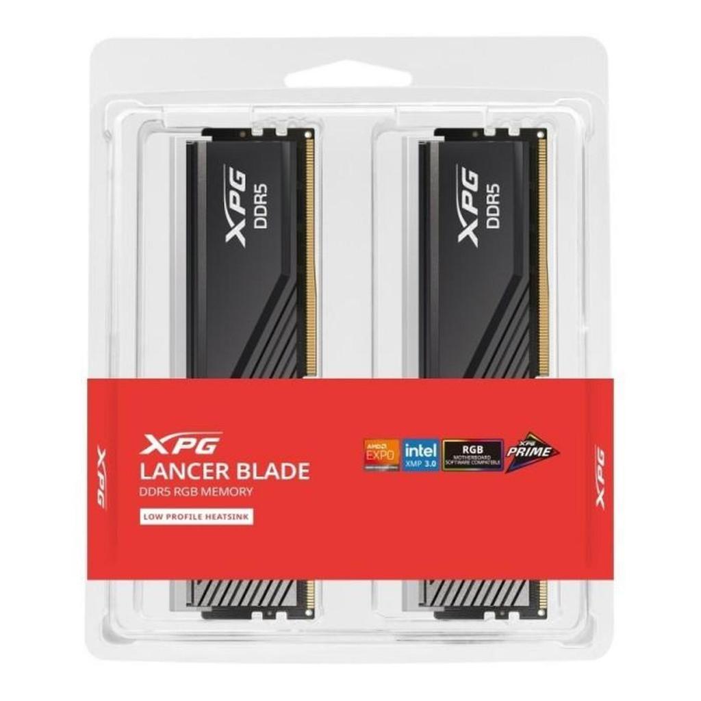 ADATA XPG RAM LONGDIMM DDR5 32GB (16GBX2) PC6000 LANCER BLADE RGB BLACK - RAM ADATA - RAM KOMPUTER -