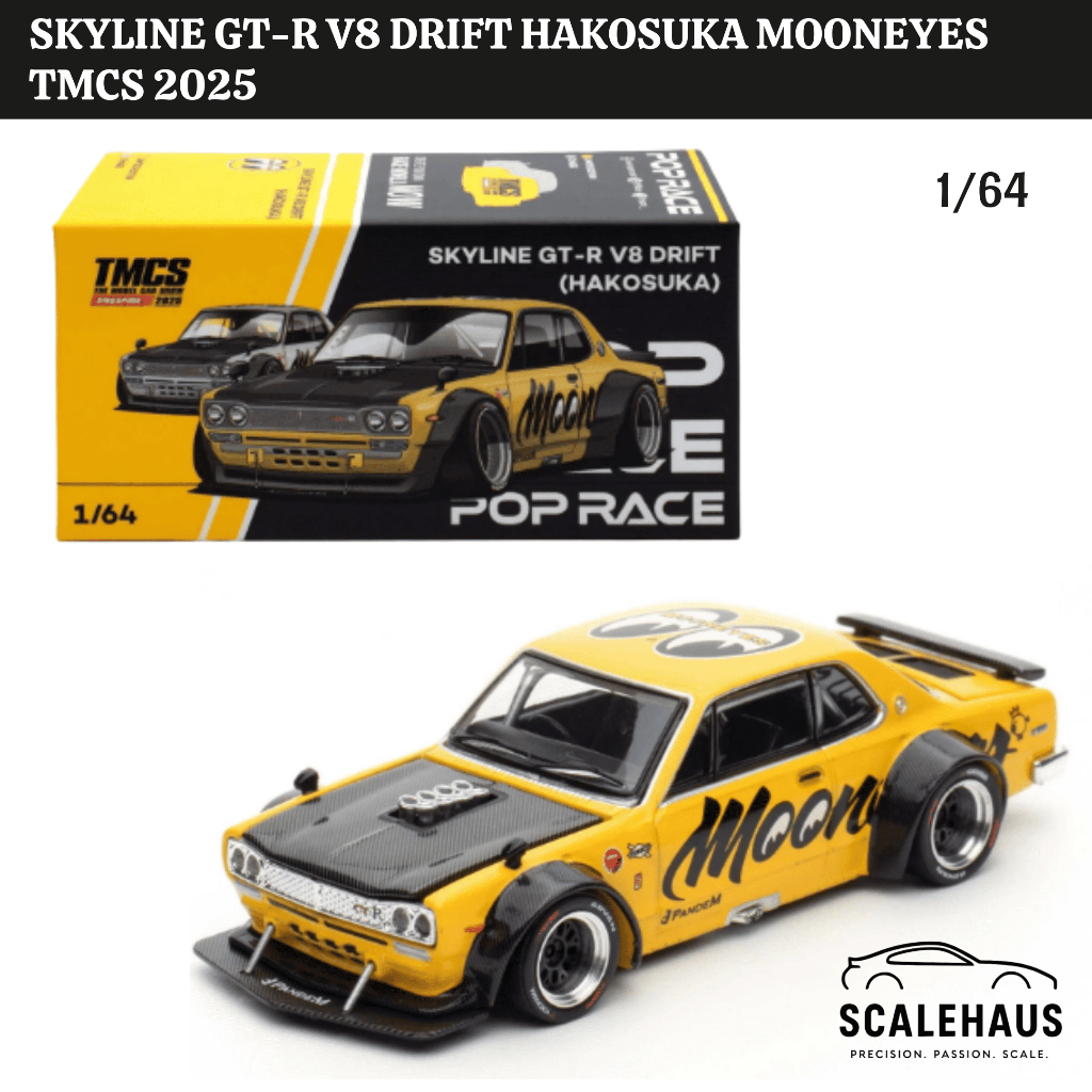 Poprace 1/64 Skyline GT-R V8 Drift Hakosuka Mooneyes TMCS 2025