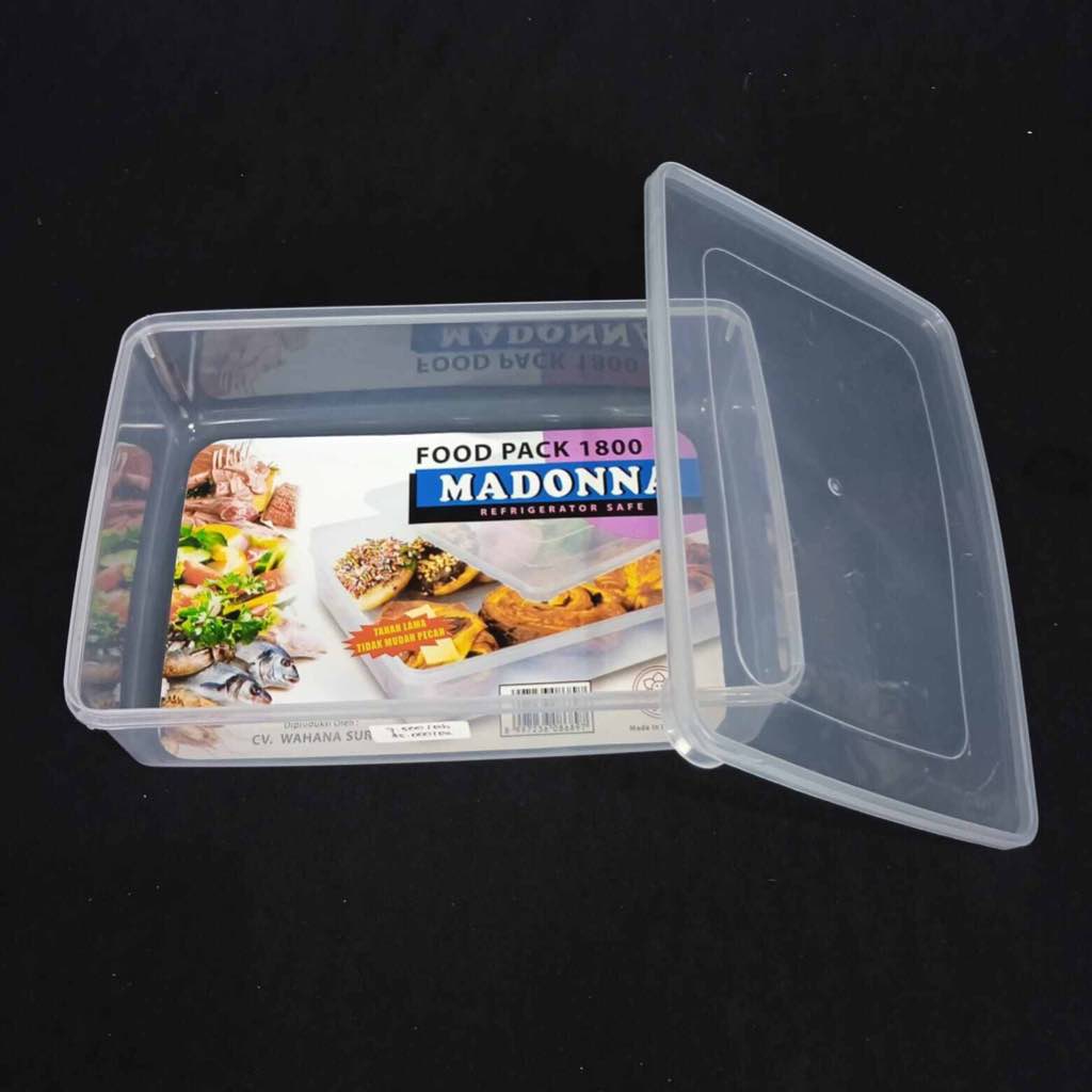 MADONNA tempat donat 1800 ml / tempat penyimpanan makanan BPA FREE / tempat penyimpanan makanan kulk