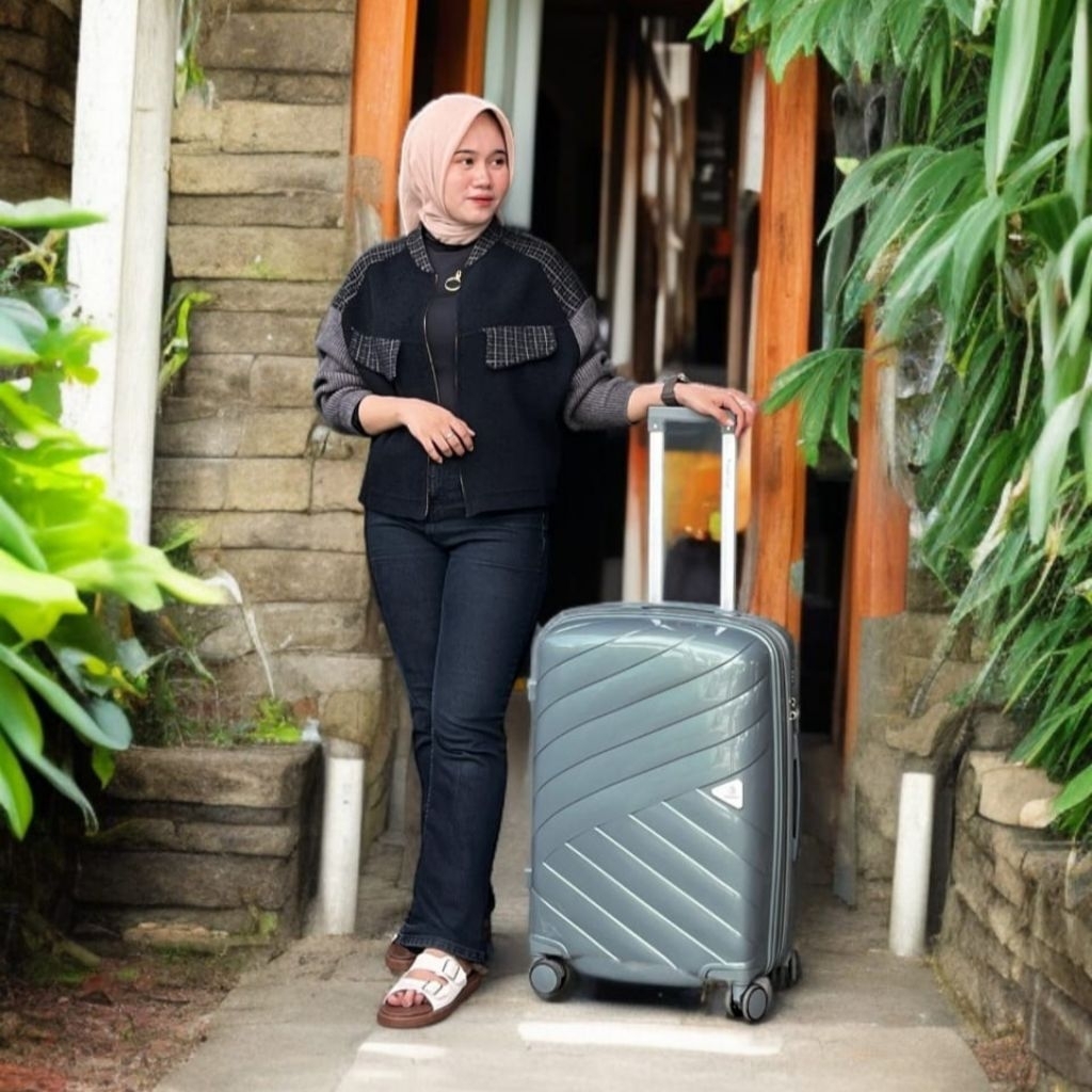 Koper 24 Inch Original Koper Polypropylene 100% 24 inch Koper Standard Internasional TSA Lock Koper 