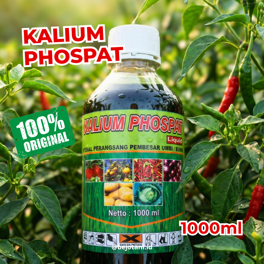Pupuk Cair KALIUM PHOSPAT 1000ml Kalium Fosfat Tinggi Fase Generatif Pembesar Umbi dan Buah