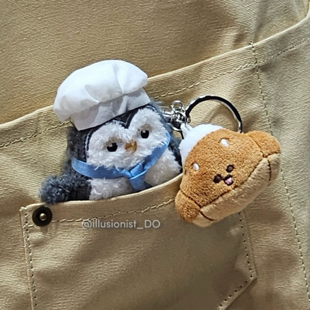 [READY STOCK] zzirang-e x moribori baby zzirang-e patissier plush keyring / doh kyungsoo exo d.o.