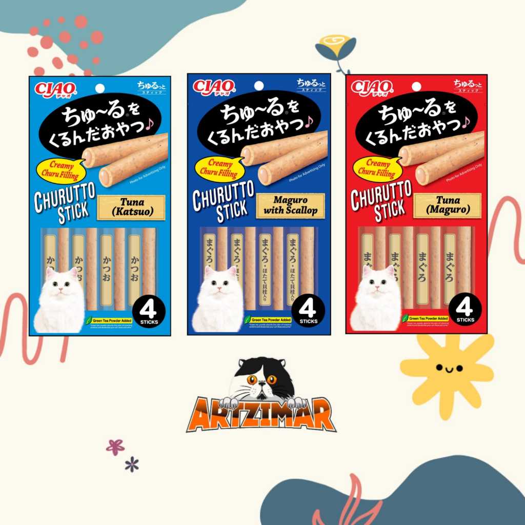 CIAO Churutto Snack Kucing isi 4 pcs - Camilan CIAO CHURU