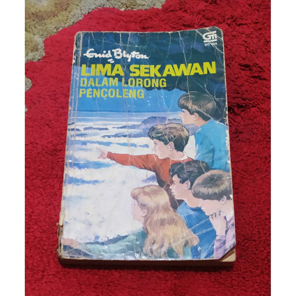 Novel Enid Blyton Lima Sekawan "Dalam Lorong Pencoleng" 100%ORI cover lama preloved koleksi pribadi