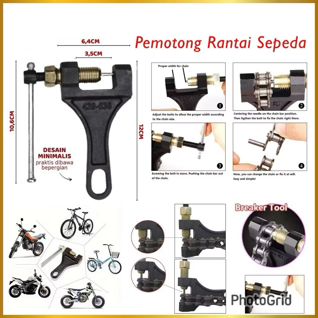 Alat Pemotong Rantai Sepeda Motor Chain Breaker Cutter Tools High Quality