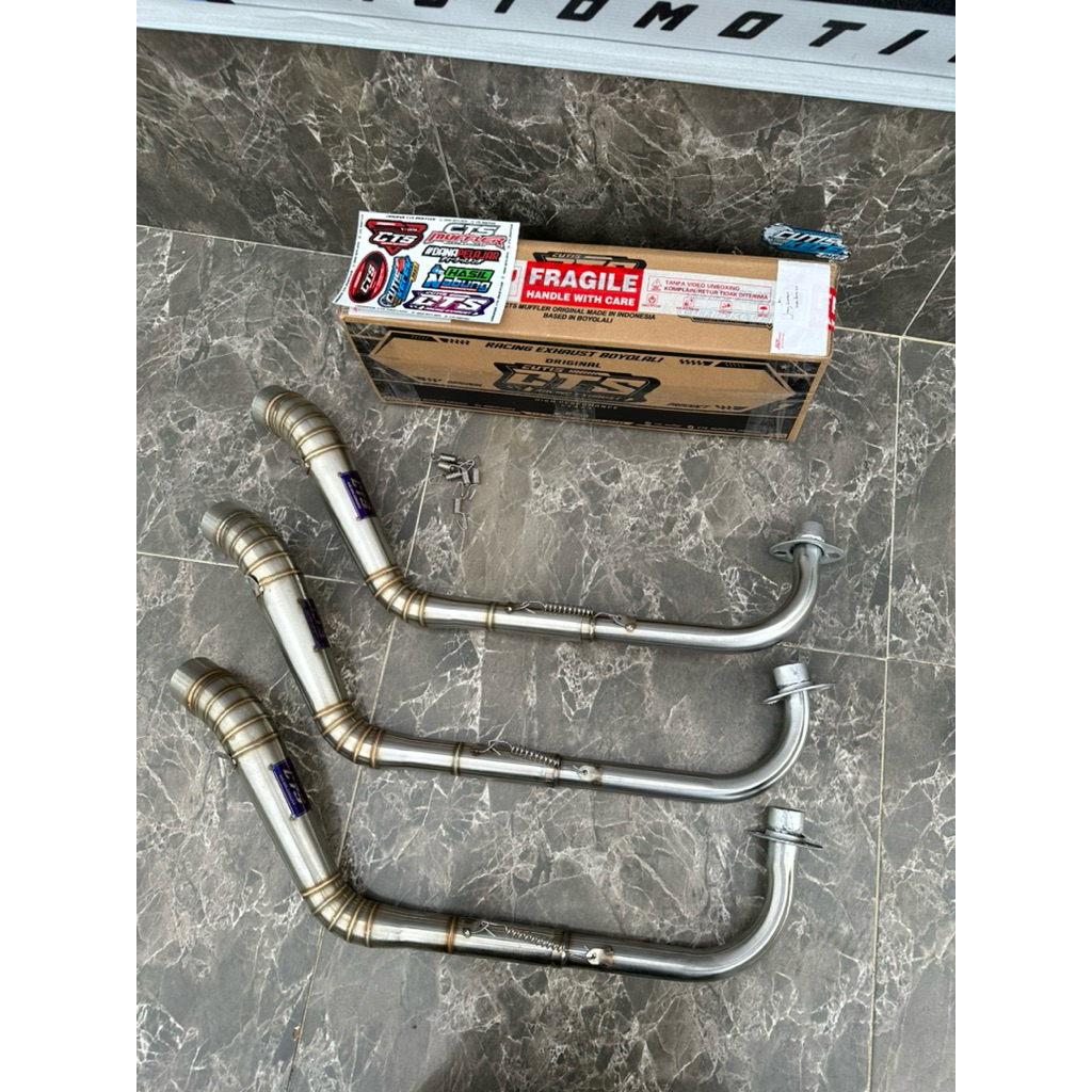 PIPA LEHER CTS MUFFLER MODEL KOLONG TENGAH ALL BEBEK SUPRA KARISMA VEGA JUPITER DLL
