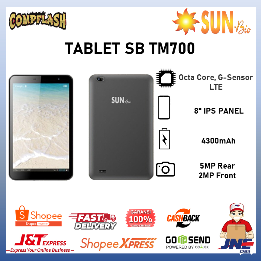 SUNBIO TABLET 2GB/32GB 8 INCH IPS SB-TM700 TABLET SUNBIO SIPLAH